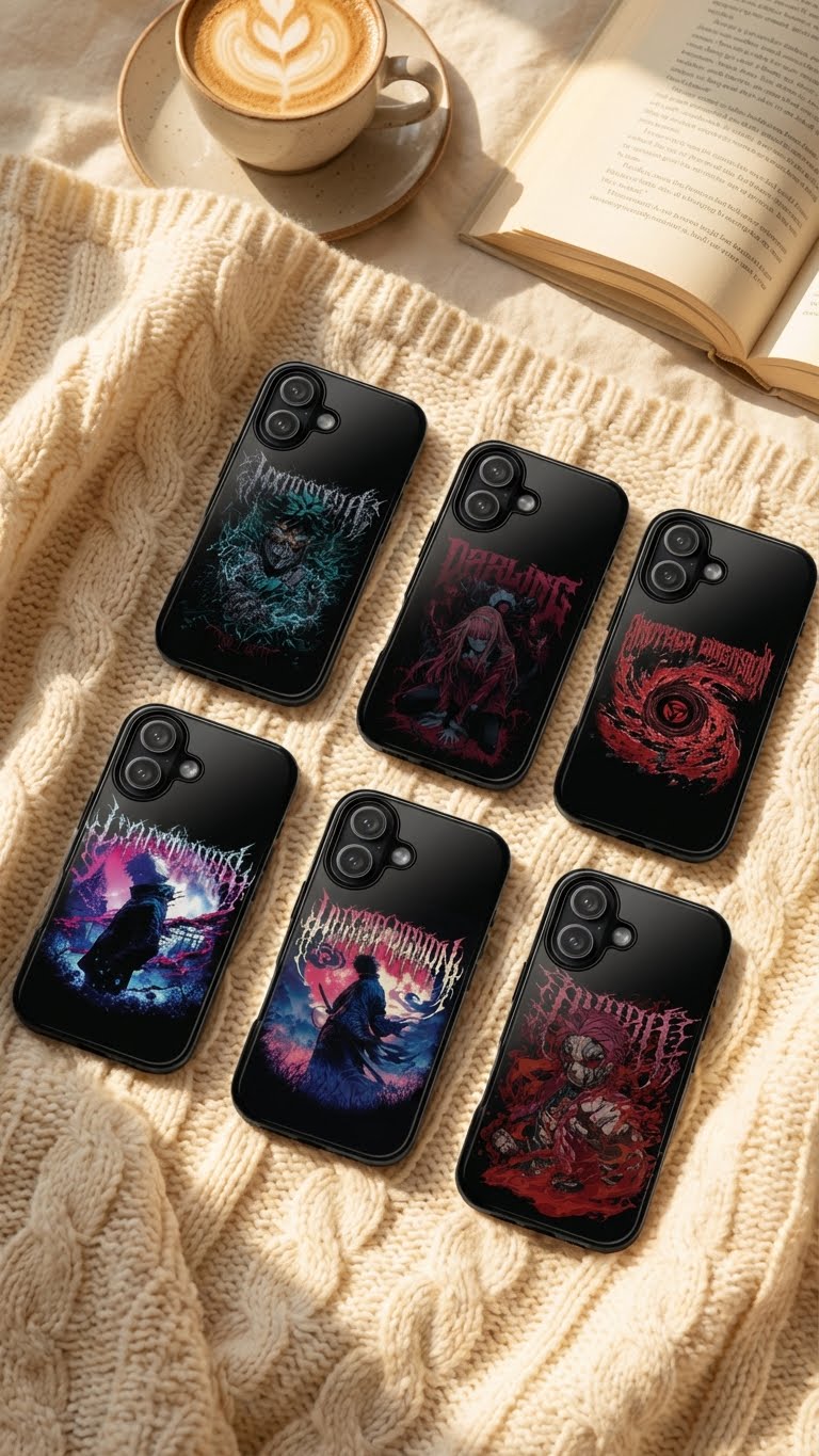 10 Style Anime Mental Rock Style Characters Inspire custom Anime Phone Case Collection for iPhone 17-11, Samsung S25-S21 - Senpai Wear