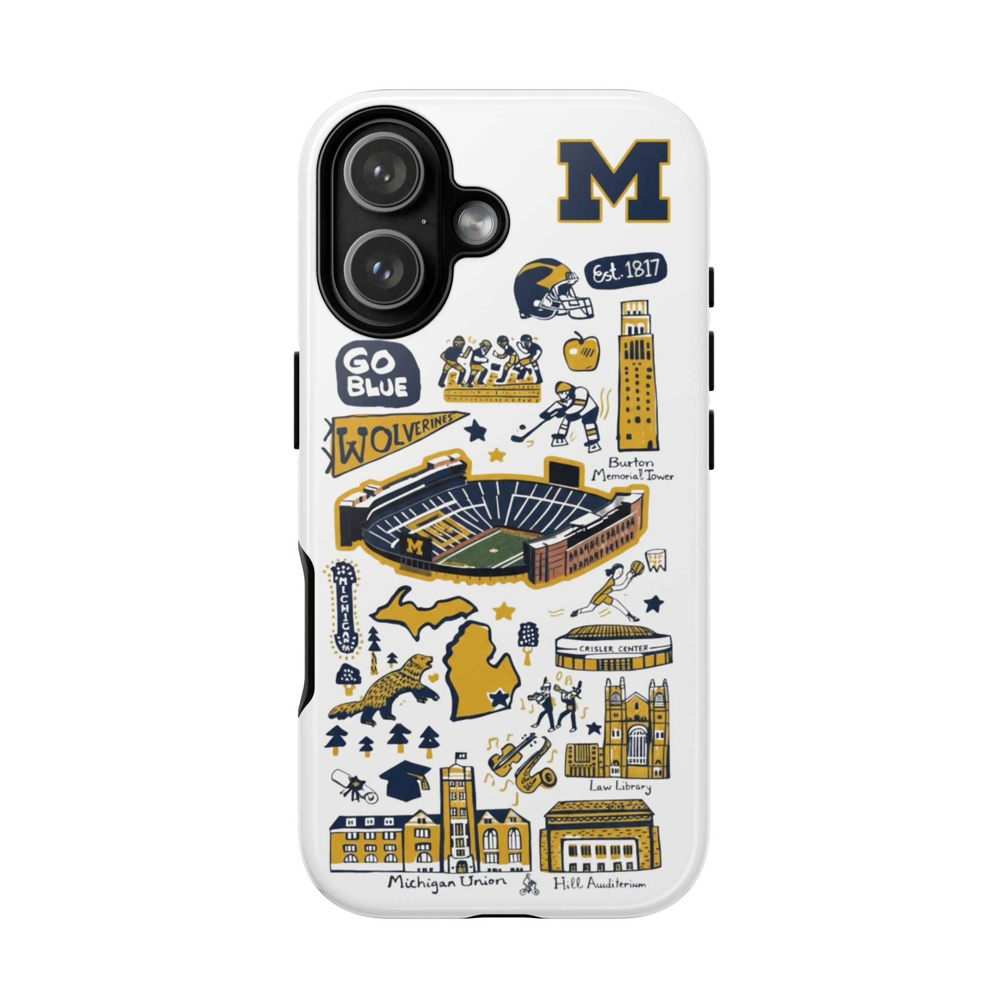 11 Style College Football Teams Inspire custom Sport Phone Case Collection for iPhone 17-11, Samsung S25-S21 - Senpai Wear