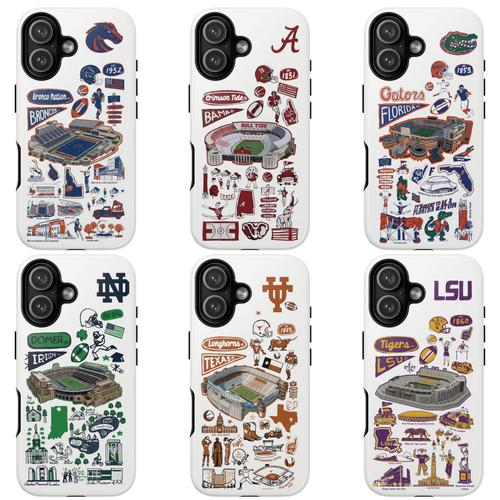 11 Style College Football Teams Inspire custom Sport Phone Case Collection for iPhone 17-11, Samsung S25-S21 - Senpai Wear