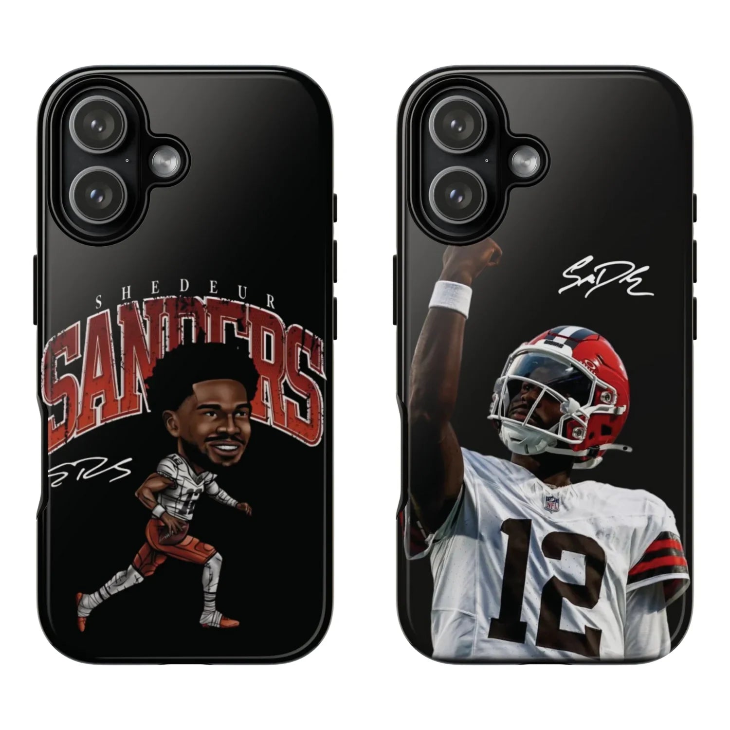 2 Style Shedeur Sanders Football Player Colorado Buffaloes Inspire custom Sport Phone Case Collection for iPhone 17-11, Samsung S25-S21 - Senpai Wear