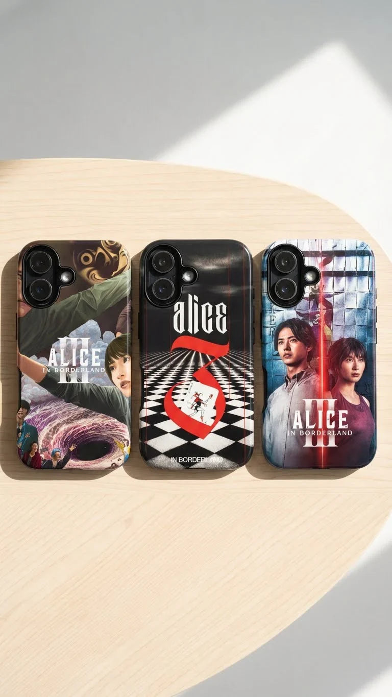 3 Style Alice in Borderland Inspire custom Anime Phone Case Collection for iPhone 17-11, Samsung S25-S21 - Senpai Wear