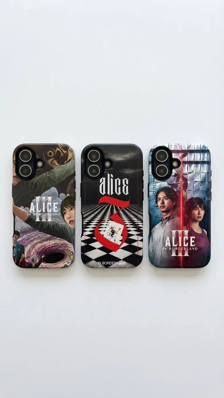 3 Style Alice in Borderland Inspire custom Anime Phone Case Collection for iPhone 17-11, Samsung S25-S21 - Senpai Wear