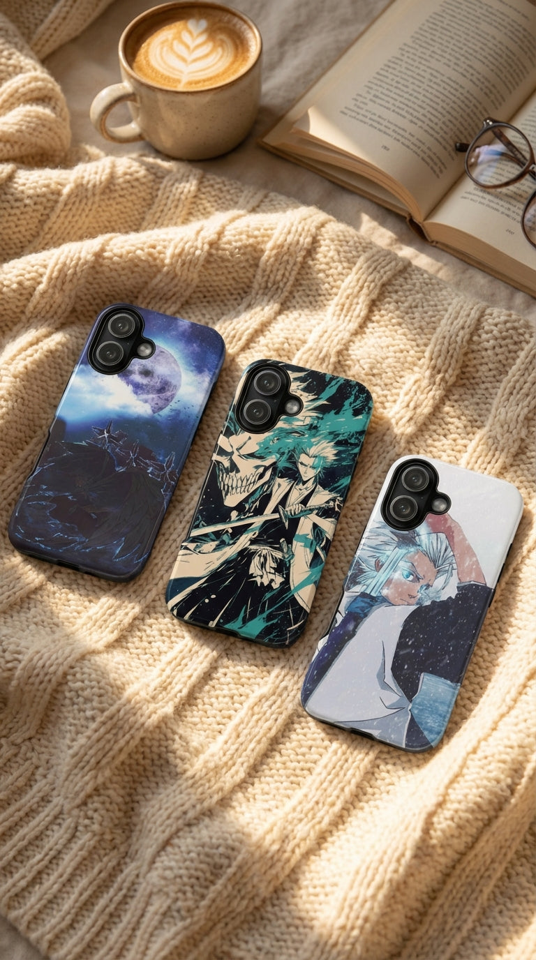 3 Style Hitsugaya Toshiro Bleach Inspire custom Anime Phone Case Collection for iPhone 17-11, Samsung S25-S21 - Senpai Wear