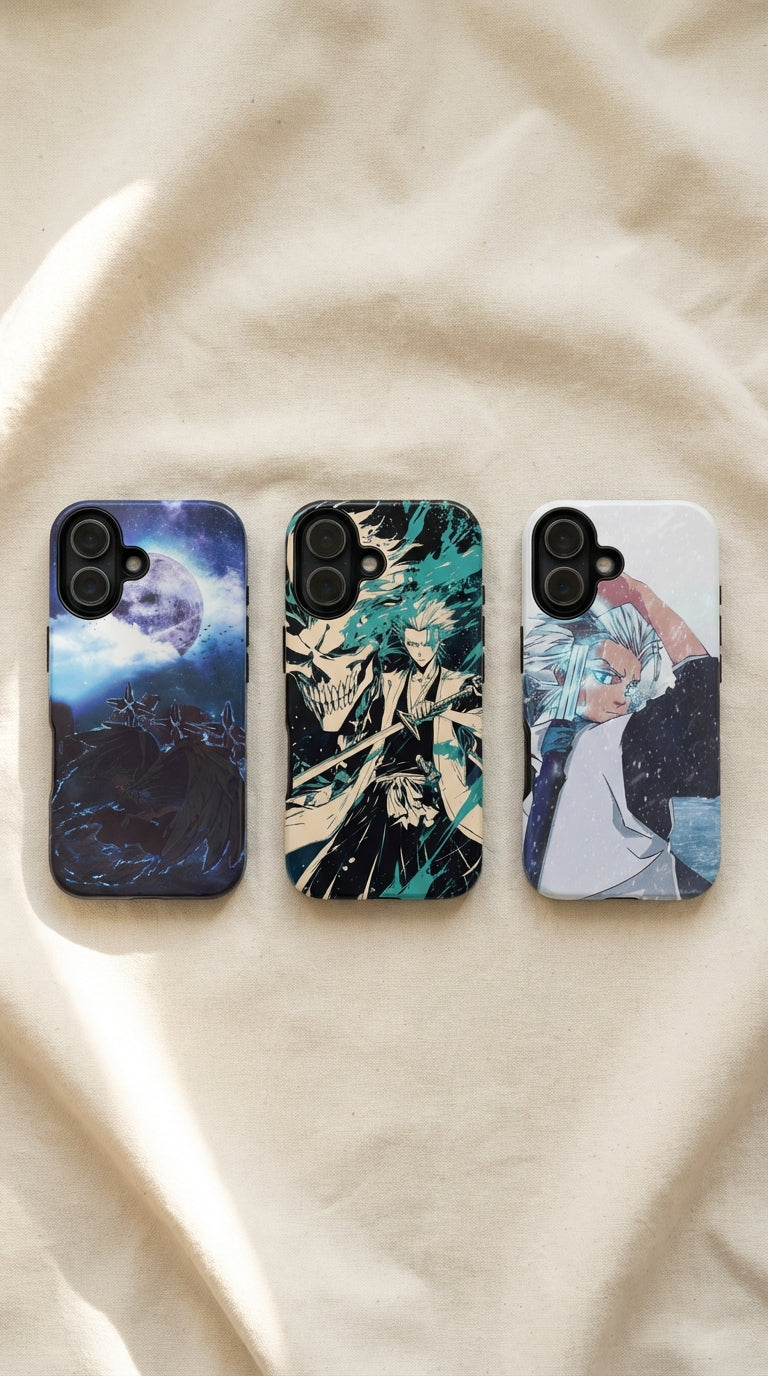 3 Style Hitsugaya Toshiro Bleach Inspire custom Anime Phone Case Collection for iPhone 17-11, Samsung S25-S21 - Senpai Wear