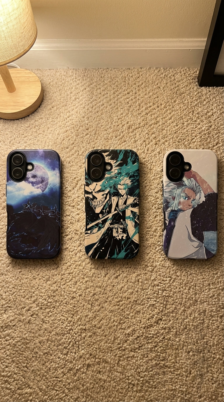 3 Style Hitsugaya Toshiro Bleach Inspire custom Anime Phone Case Collection for iPhone 17-11, Samsung S25-S21 - Senpai Wear