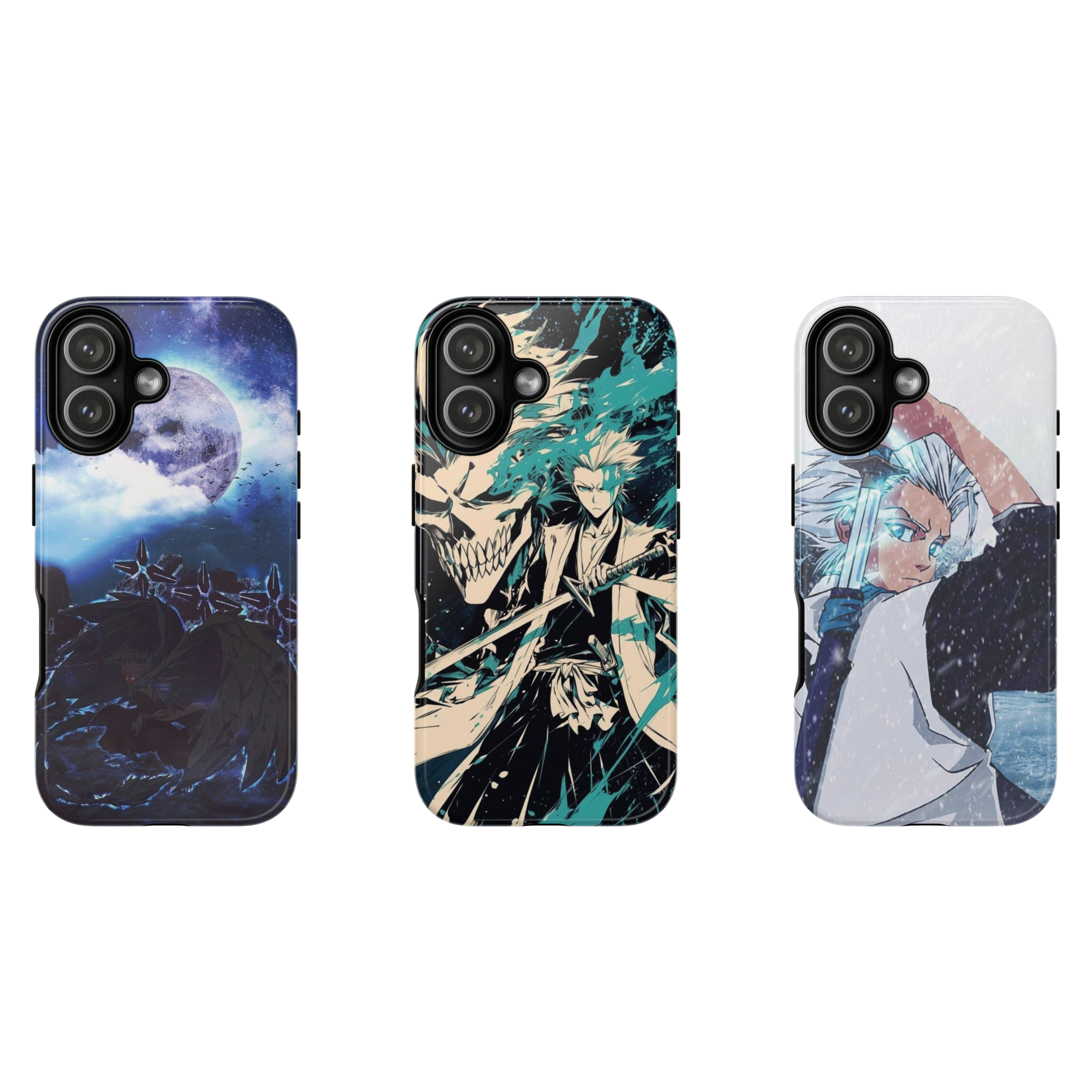 3 Style Hitsugaya Toshiro Bleach Inspire custom Anime Phone Case Collection for iPhone 17-11, Samsung S25-S21 - Senpai Wear