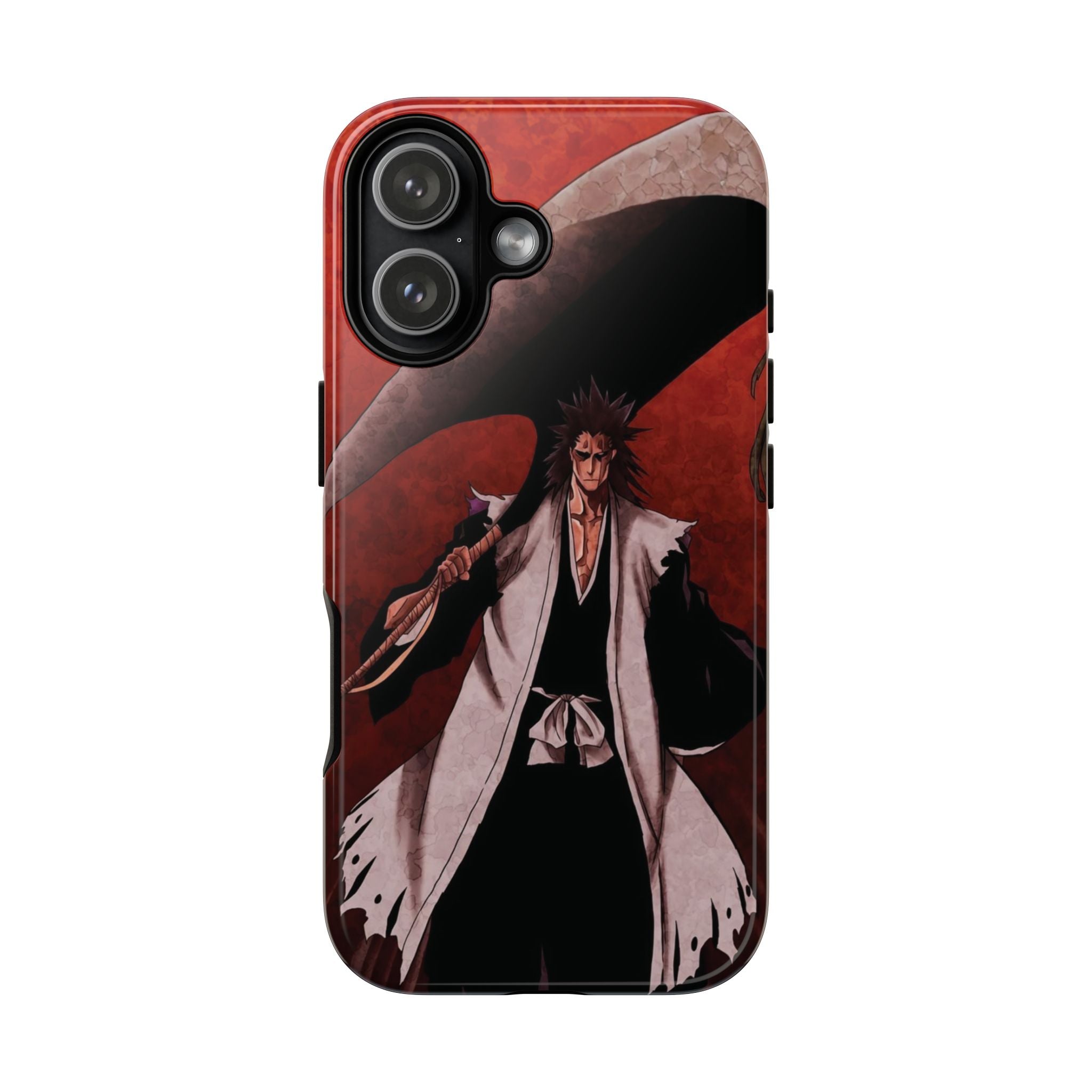 3 Style Kenpachi Bleach Inspire custom Anime Phone Case Collection for iPhone 17-11, Samsung S25-S21 - Senpai Wear