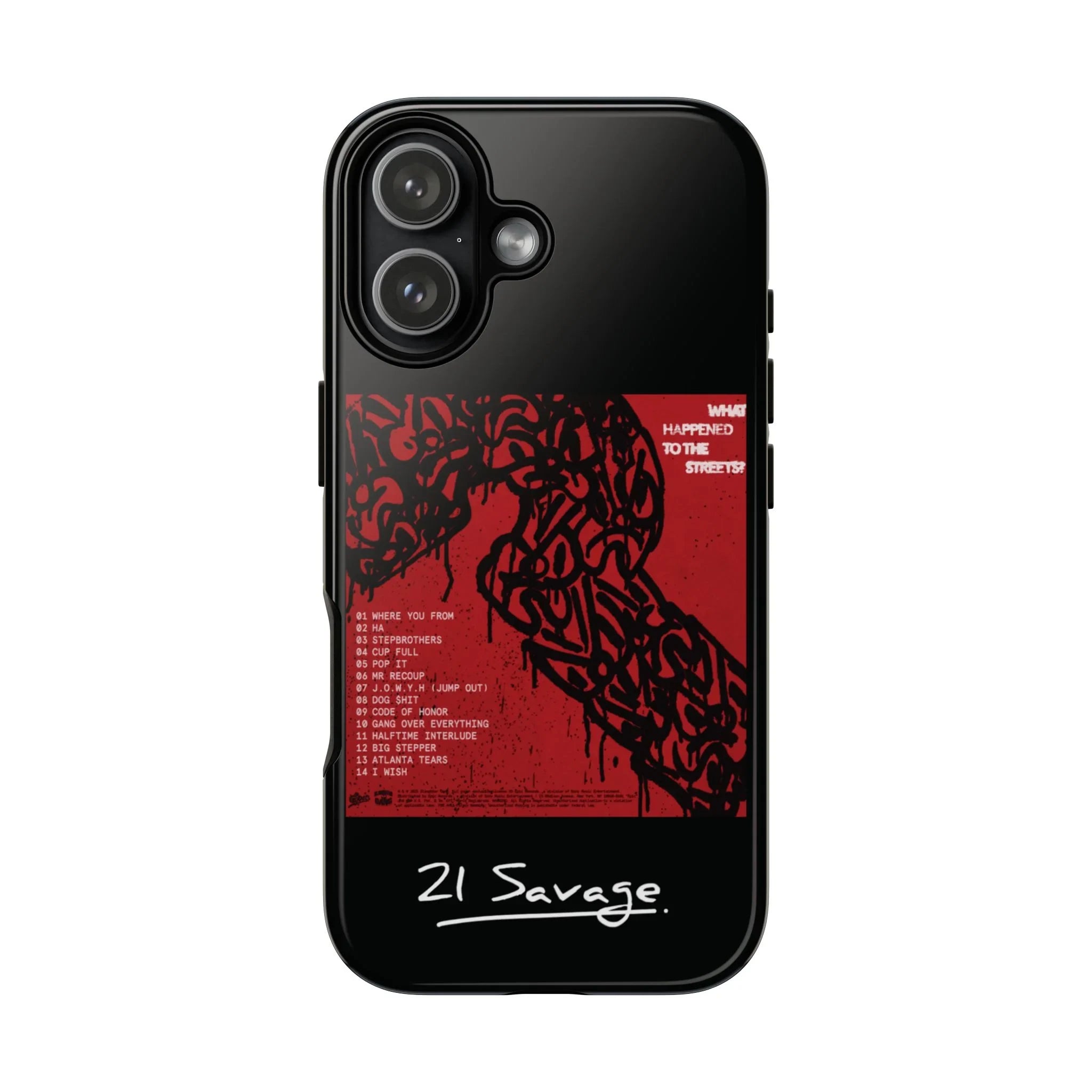 4 Style 21 Savage Rapper Inspire custom Artist Phone Case Collection for iPhone 17-11, Samsung S25-S21 - Senpai Wear