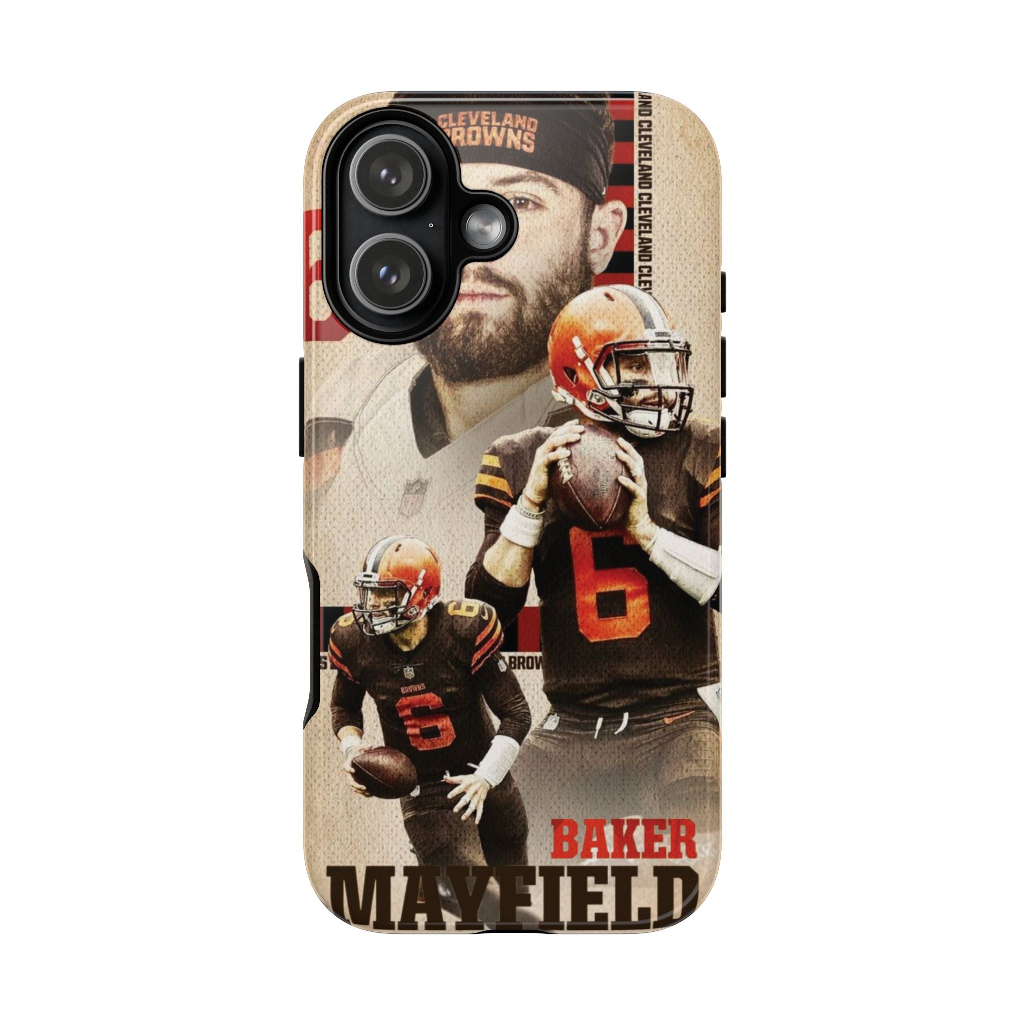 4 Style Baker Mayfield Football Player NFL Inspire custom Sport Phone Case Collection for iPhone 17-11, Samsung S25-S21 - Senpai Wear