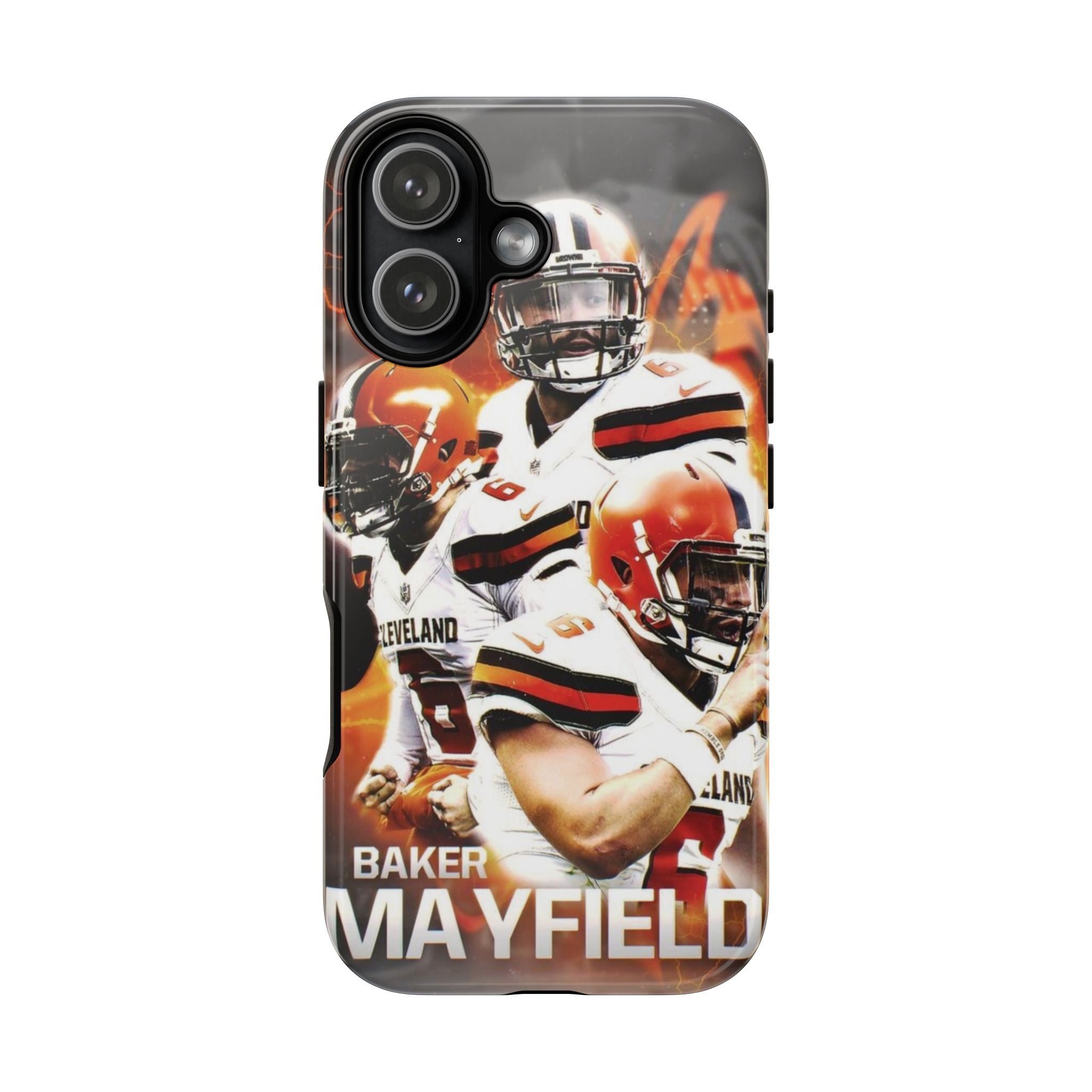 4 Style Baker Mayfield Football Player NFL Inspire custom Sport Phone Case Collection for iPhone 17-11, Samsung S25-S21 - Senpai Wear