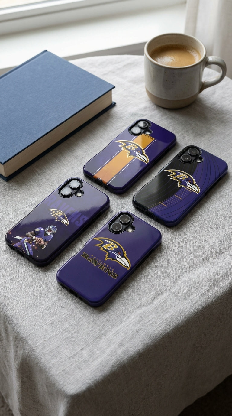 4 Style Baltimore Ravens Football Team Inspire custom Sport Phone Case Collection for iPhone 17-11, Samsung S25-S21 - Senpai Wear