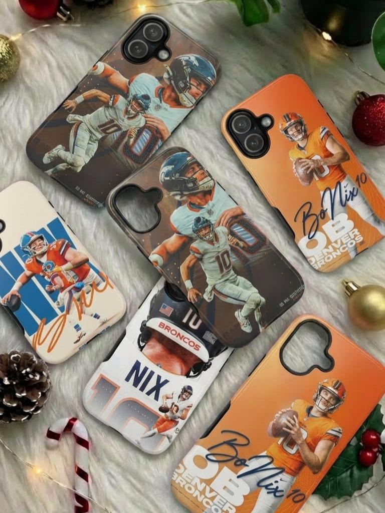 4 Style Bo Nix Denver Broncos Football Player NFL Inspire custom Sport Phone Case Collection for iPhone 17-11, Samsung S25-S21 - Senpai Wear