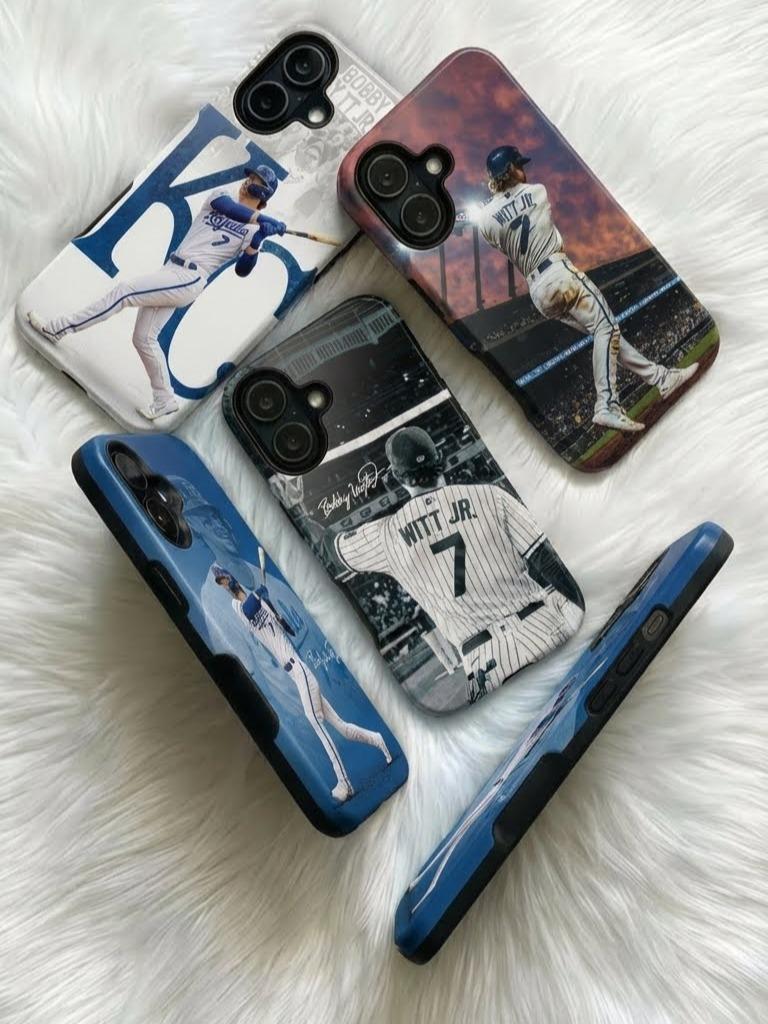 4 Style Bobby Witt Jr. Baseball Player MLB Inspire custom Sport Phone Case Collection for iPhone 17-11, Samsung S25-S21 - Senpai Wear