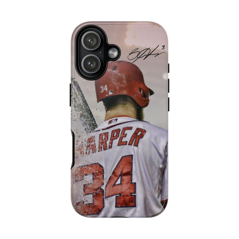 4 Style Bryce Harper Baseball Player MLB Inspire custom Sport Phone Case Collection for iPhone 17-11, Samsung S25-S21 - Senpai Wear