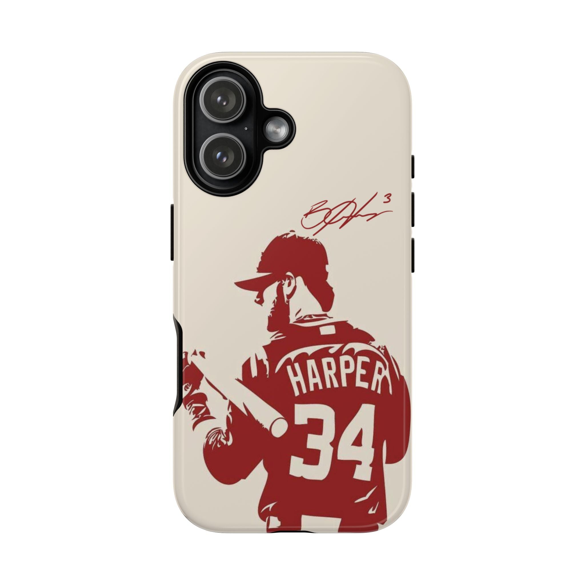 4 Style Bryce Harper Baseball Player MLB Inspire custom Sport Phone Case Collection for iPhone 17-11, Samsung S25-S21 - Senpai Wear