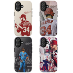 4 Style Bryce Harper Baseball Player MLB Inspire custom Sport Phone Case Collection for iPhone 17-11, Samsung S25-S21 - Senpai Wear