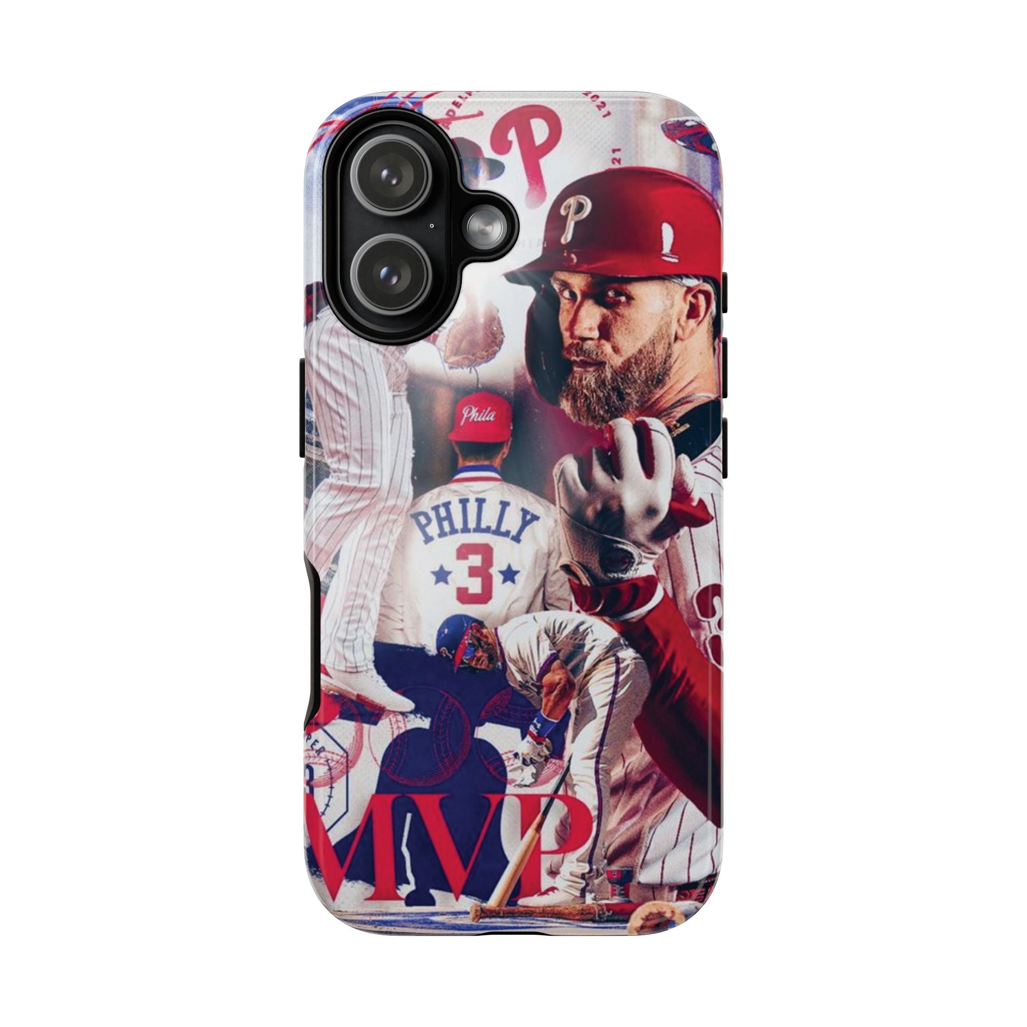 4 Style Bryce Harper Baseball Player MLB Inspire custom Sport Phone Case Collection for iPhone 17-11, Samsung S25-S21 - Senpai Wear