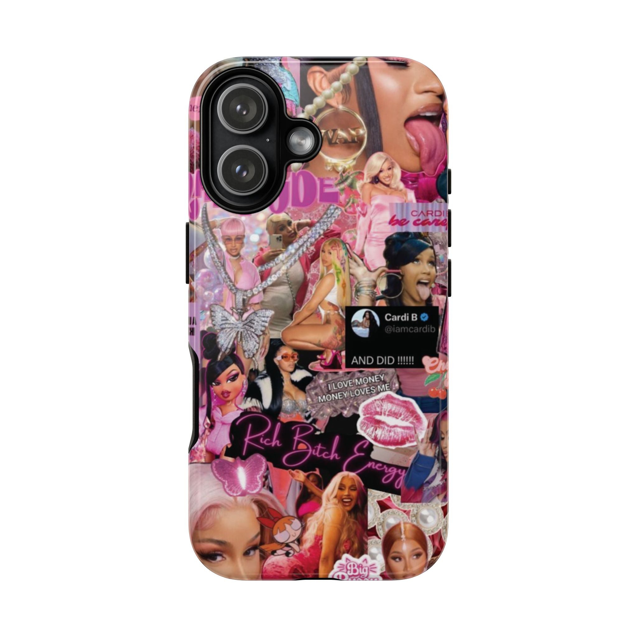 4 Style Cardi B Inspire Artist Phone Case Collection for iPhone 17-11, Samsung S25-S21 - Senpai Wear