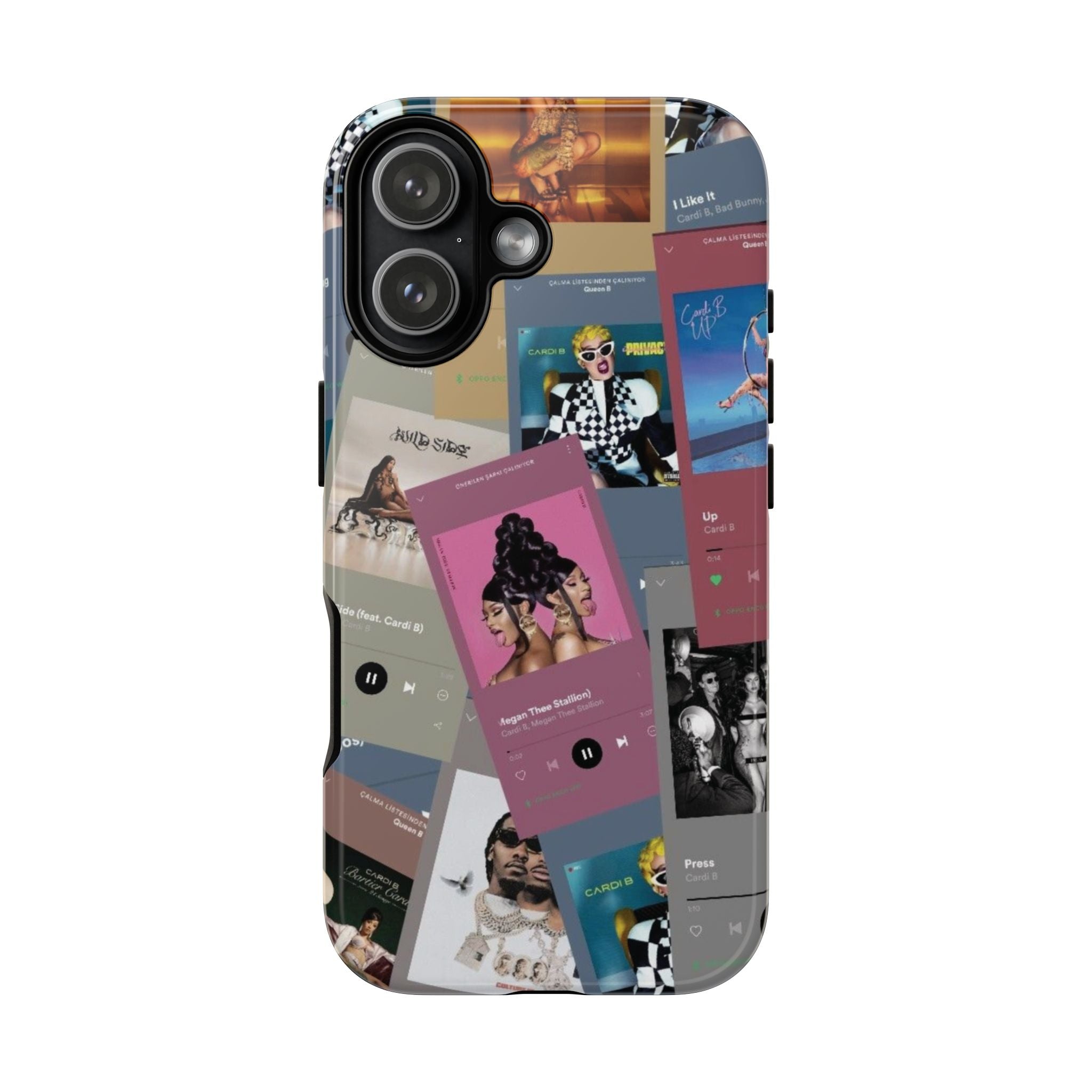 4 Style Cardi B Inspire Artist Phone Case Collection for iPhone 17-11, Samsung S25-S21 - Senpai Wear