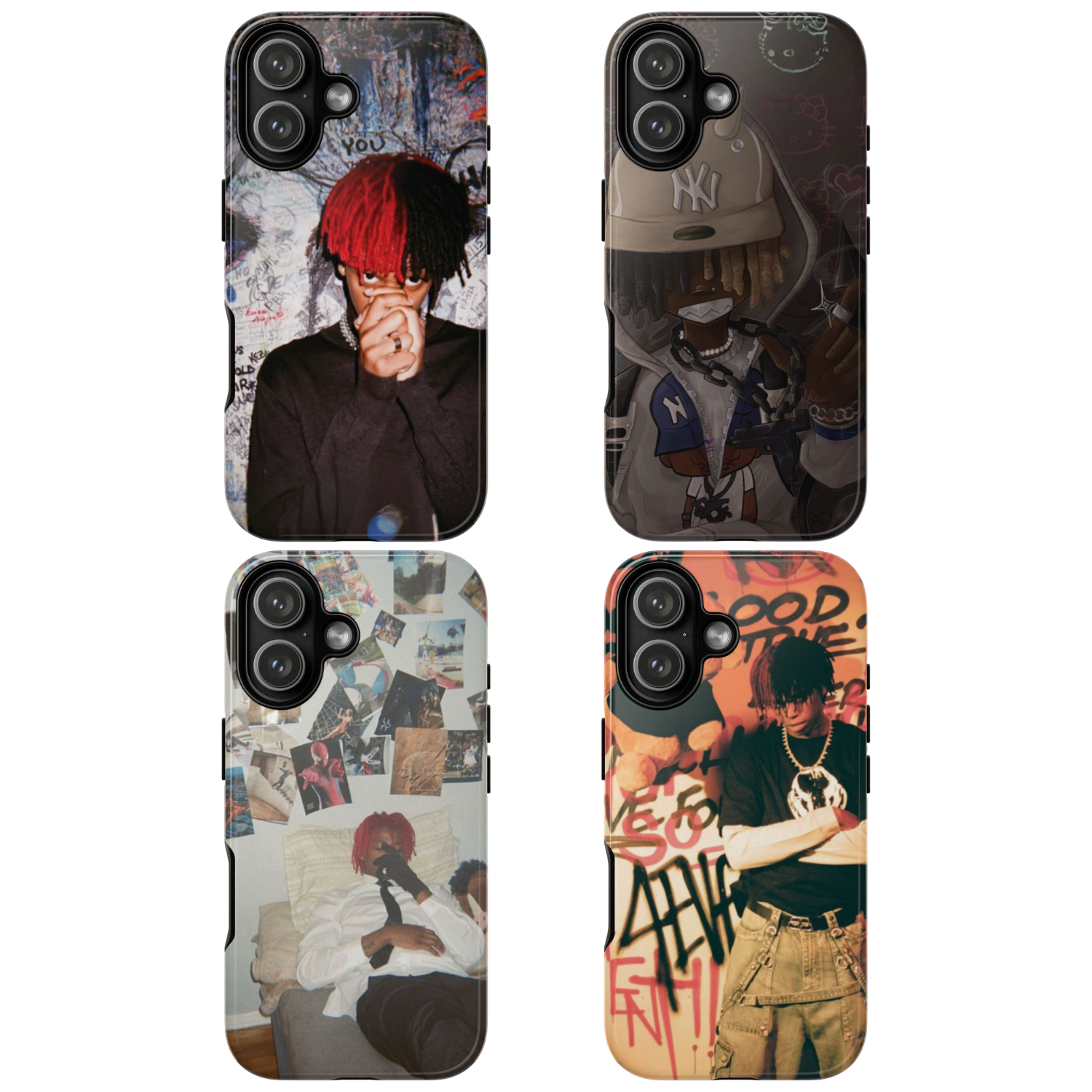 4 Style DC The Don Rapper Inspire custom Artist Phone Case Collection for iPhone 17-11, Samsung S25-S21 - Senpai Wear