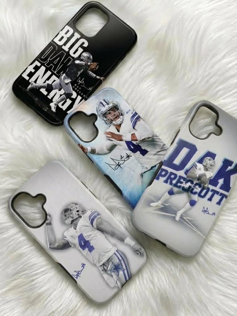 4 Style Dak Prescott Football Player Dallas Cowboys Inspire custom Sport Phone Case Collection for iPhone 17-11, Samsung S25-S21 - Senpai Wear