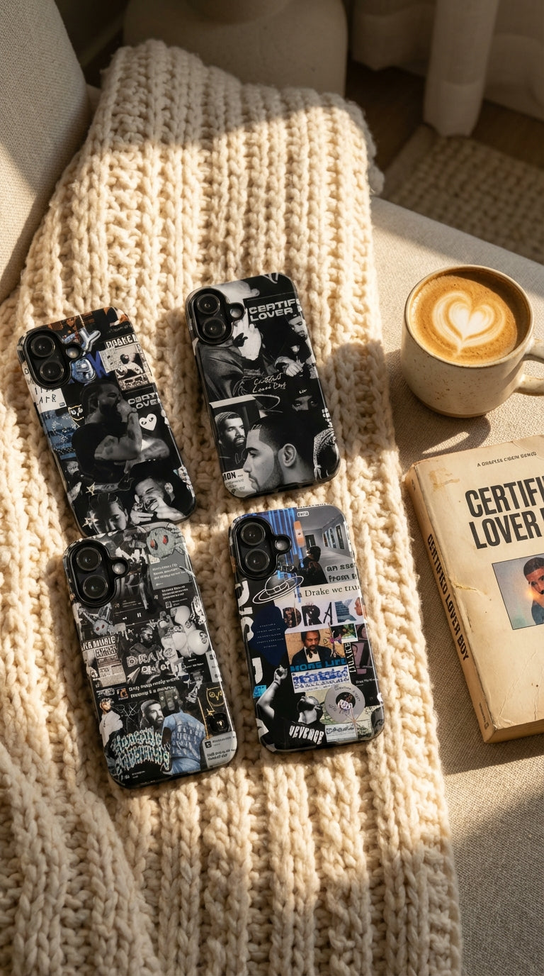 4 Style Drake Certified Lover Boy Inspire Artist Phone Case Collection for iPhone 17-11, Samsung S25-S21 - Senpai Wear