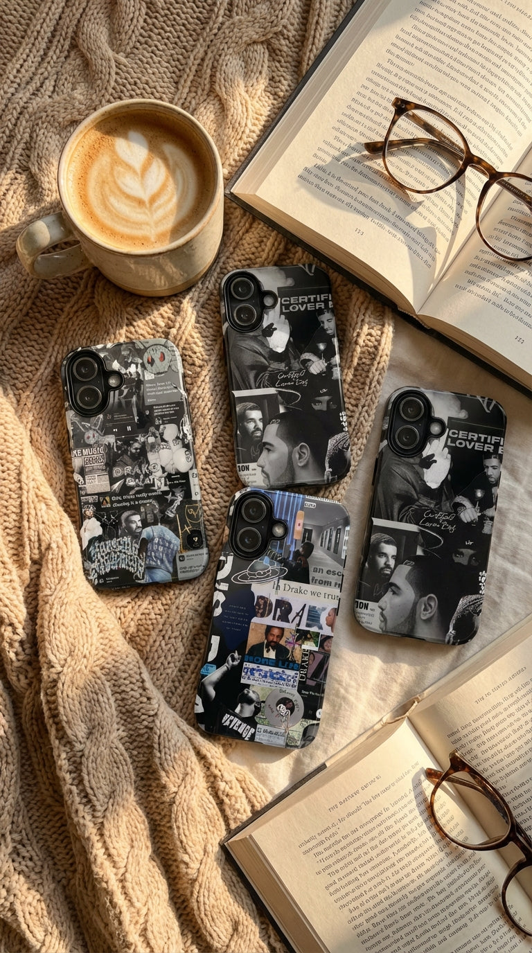 4 Style Drake Certified Lover Boy Inspire Artist Phone Case Collection for iPhone 17-11, Samsung S25-S21 - Senpai Wear