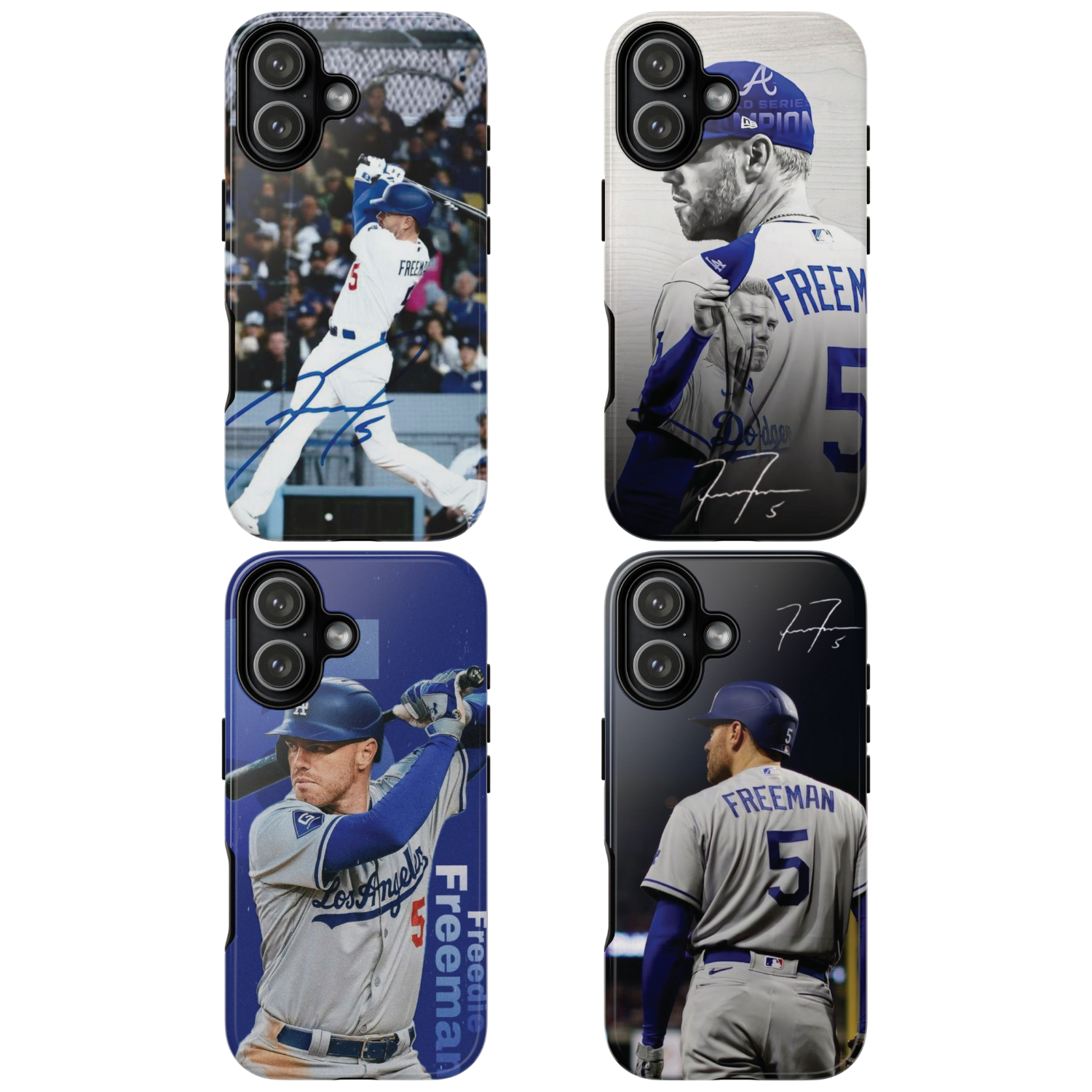 4 Style Freddie Freeman Baseball Player MLB Inspire custom Sport Phone Case Collection for iPhone 17-11, Samsung S25-S21 - Senpai Wear