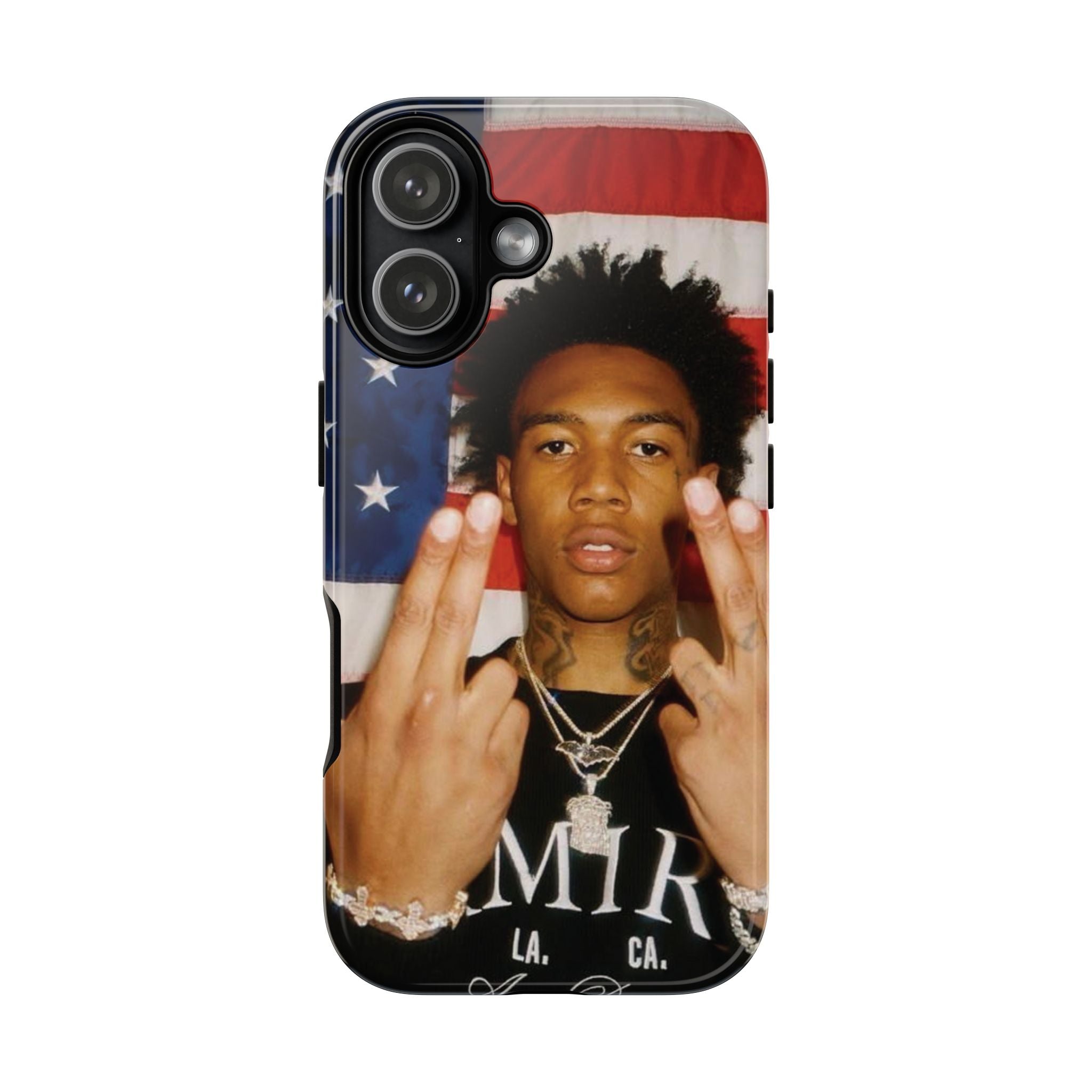 4 Style Glokk40Spaz Rapper Inspire custom Artist Phone Case Collection for iPhone 17-11, Samsung S25-S21 - Senpai Wear