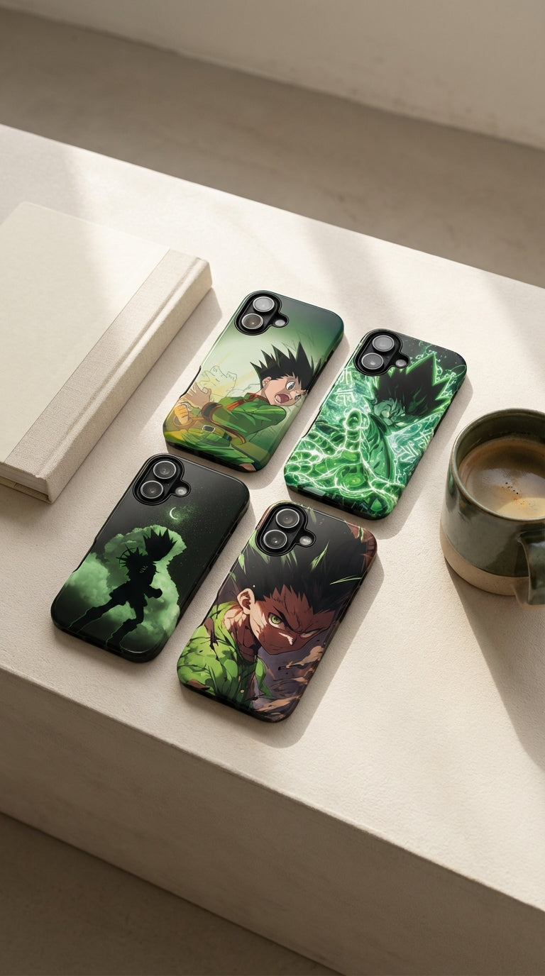 4 Style Gon Freecss Hunter x Hunter Inspire custom Anime Phone Case Collection for iPhone 17-11, Samsung S25-S21 - Senpai Wear