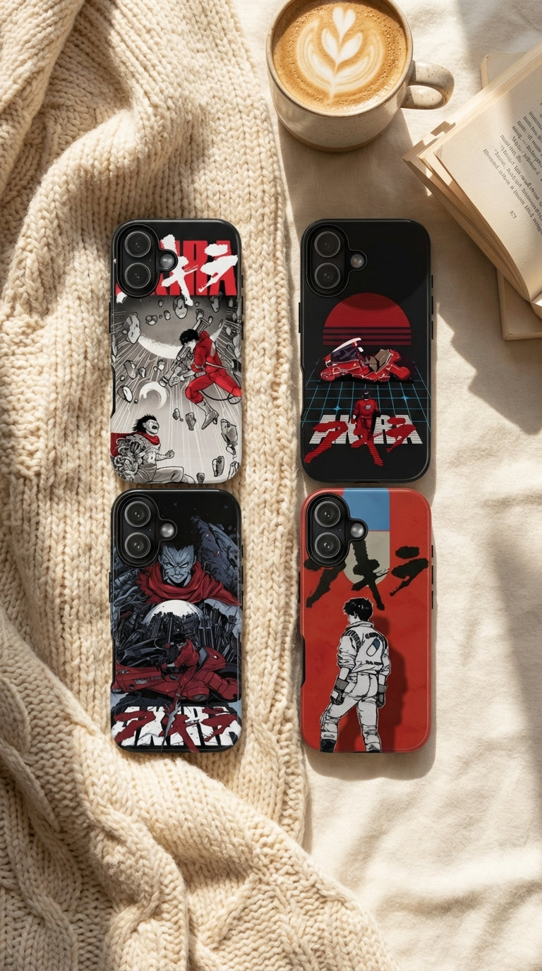 4 Style Tetsuo Shima Akira Inspire custom Anime Phone Case Collection for iPhone 17-11, Samsung S25-S21 - Senpai Wear