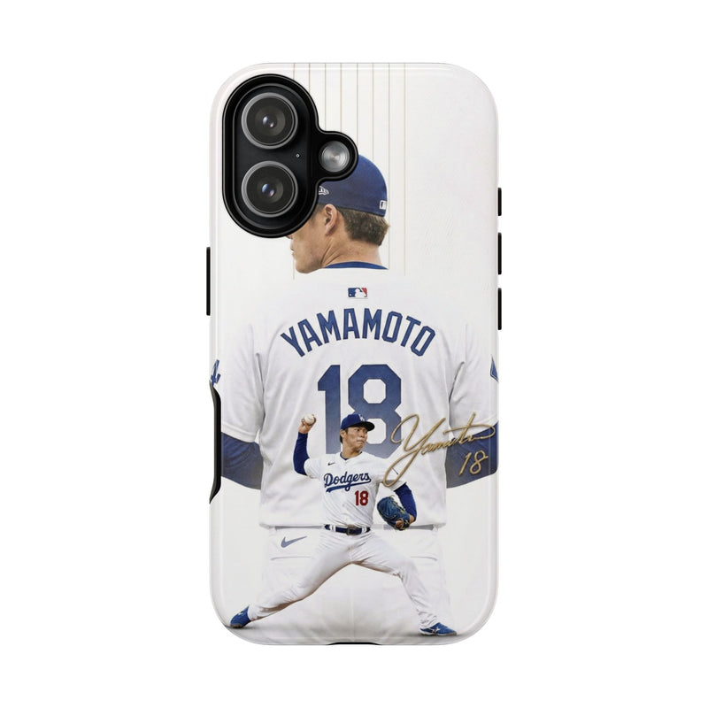 4 Style Yamamoto Yoshinobu Baseball Player MLB Inspire custom Sport Phone Case Collection for iPhone 17-11, Samsung S25-S21 - Senpai Wear
