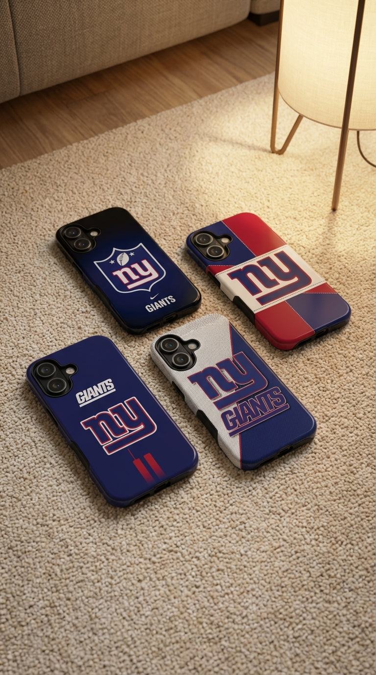 5 Style New York Giants Football Team NFL Inspire custom Sport Phone Case Collection for iPhone 17-11, Samsung S25-S21 - Senpai Wear