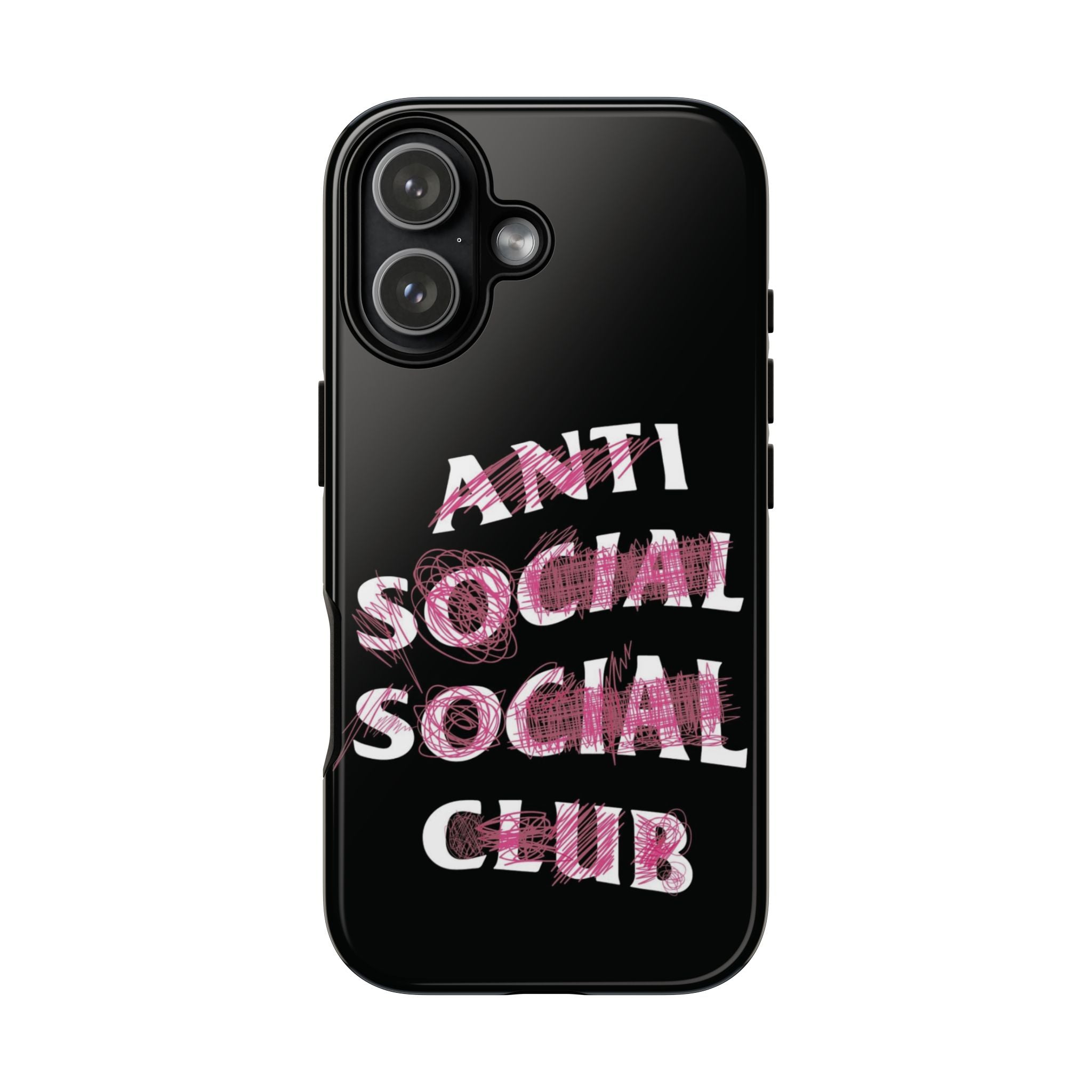 6 Style Anti Social Social Club Inspire custom Trendy Phone Case Collection for iPhone 17-11, Samsung S25-S21 - Senpai Wear