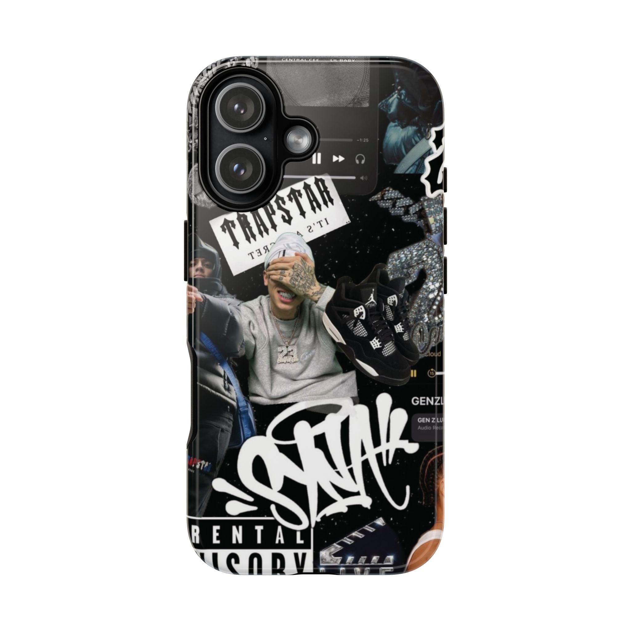 6 Style Central Cee Rapper Inspire custom Artist Phone Case Collection for iPhone 17-11, Samsung S25-S21 - Senpai Wear