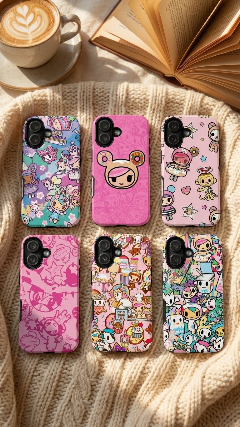 6 Style Chibi Characters Inspire custom Trendy Phone Case Collection for iPhone 17-11, Samsung S25-S21 - Senpai Wear