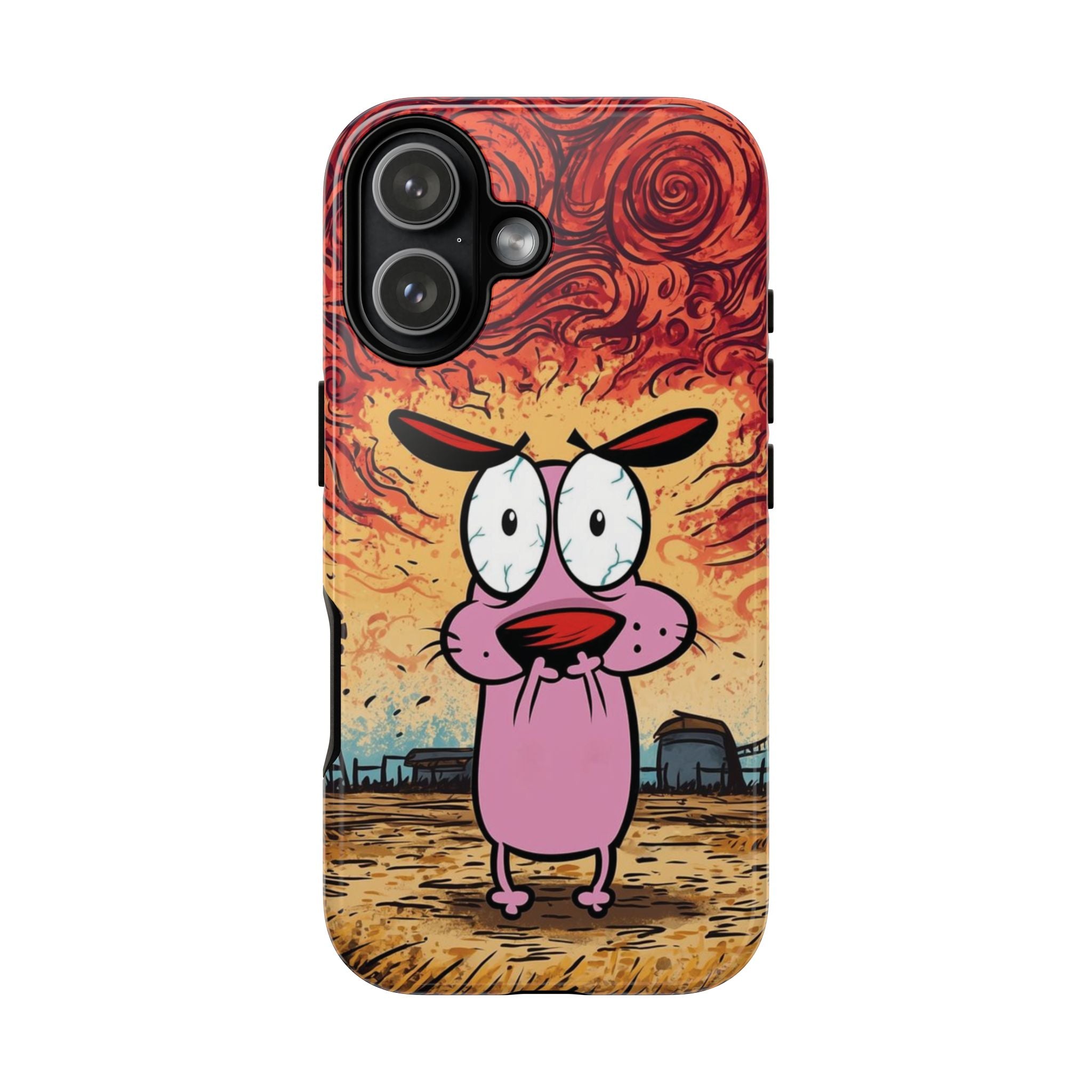 6 Style Courage the Cowardly Dog Inspire custom Trendy Phone Case Collection for iPhone 17-11, Samsung S25-S21 - Senpai Wear