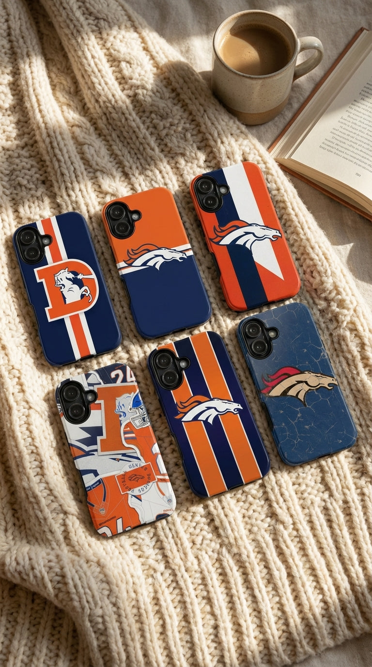 6 Style Denver Broncos Football Team NFL Inspire custom Sport Phone Case Collection for iPhone 17-11, Samsung S25-S21 - Senpai Wear