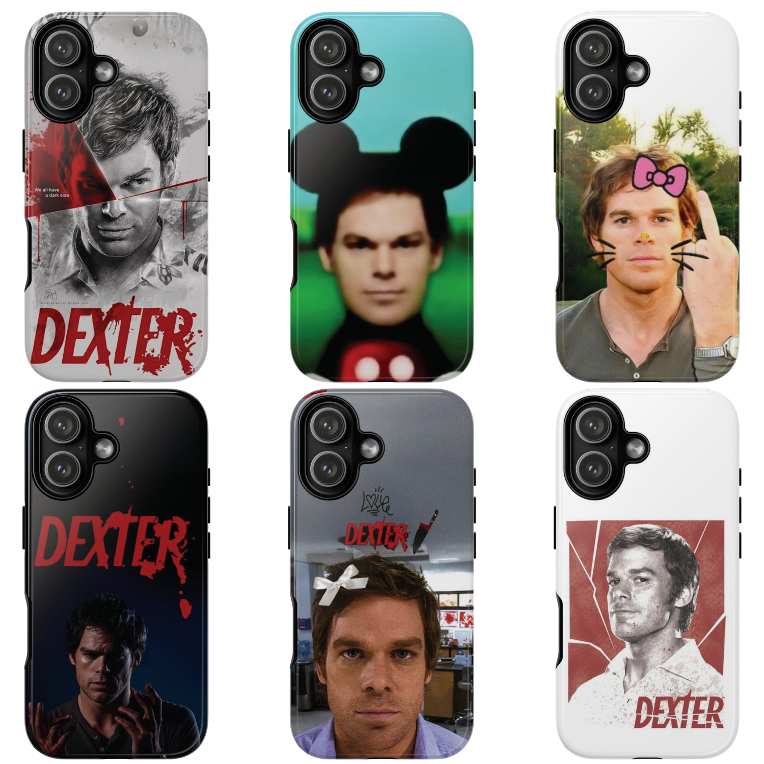 6 Style Dexter Morgan Inspire custom Trendy Phone Case Collection for iPhone 17-11, Samsung S25-S21 - Senpai Wear