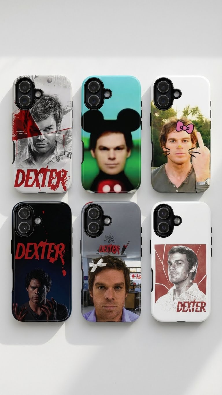 6 Style Dexter Morgan Inspire custom Trendy Phone Case Collection for iPhone 17-11, Samsung S25-S21 - Senpai Wear