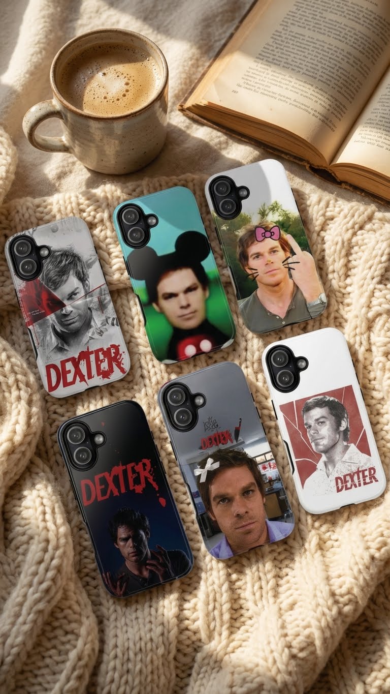 6 Style Dexter Morgan Inspire custom Trendy Phone Case Collection for iPhone 17-11, Samsung S25-S21 - Senpai Wear