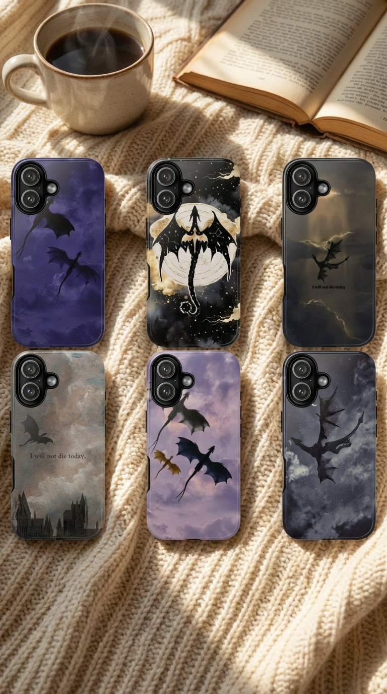 6 Style Dragon Inspire custom Trendy Phone Case Collection for iPhone 17-11, Samsung S25-S21 - Senpai Wear