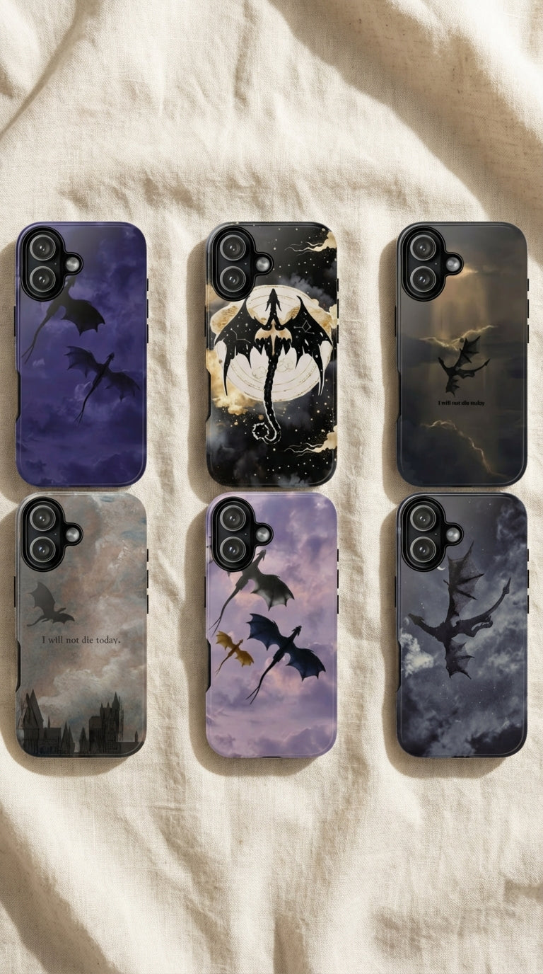 6 Style Dragon Inspire custom Trendy Phone Case Collection for iPhone 17-11, Samsung S25-S21 - Senpai Wear