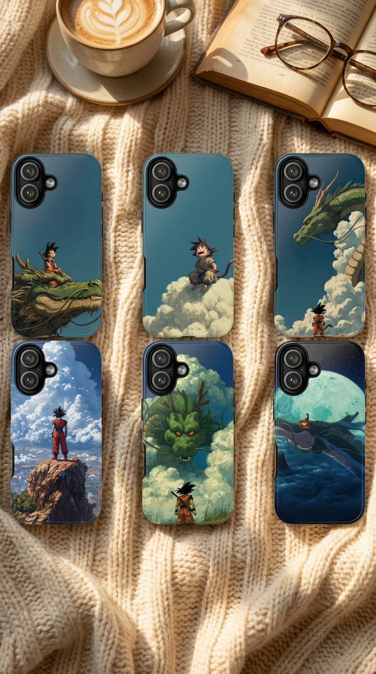 6 Style Goku Dragon Ball Inspire custom Anime Phone Case Collection for iPhone 17-11, Samsung S25-S21 - Senpai Wear