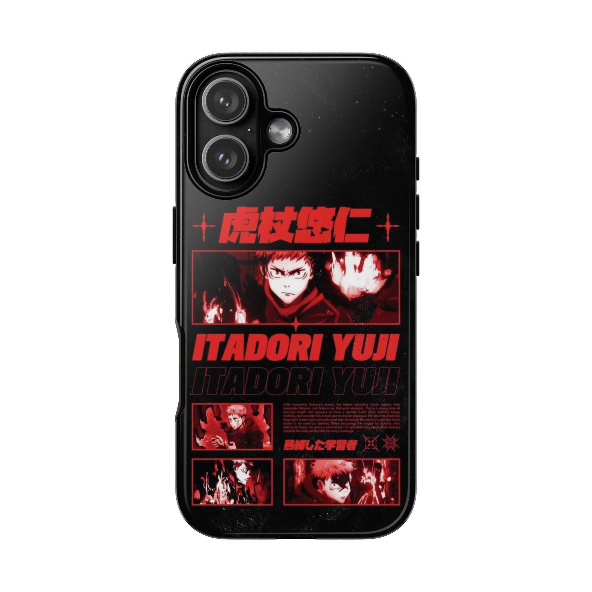 6 Style Itadori Yuji Jujutsu Kaisen Inspire custom Anime Phone Case Collection for iPhone 17-11, Samsung S25-S21 - Senpai Wear