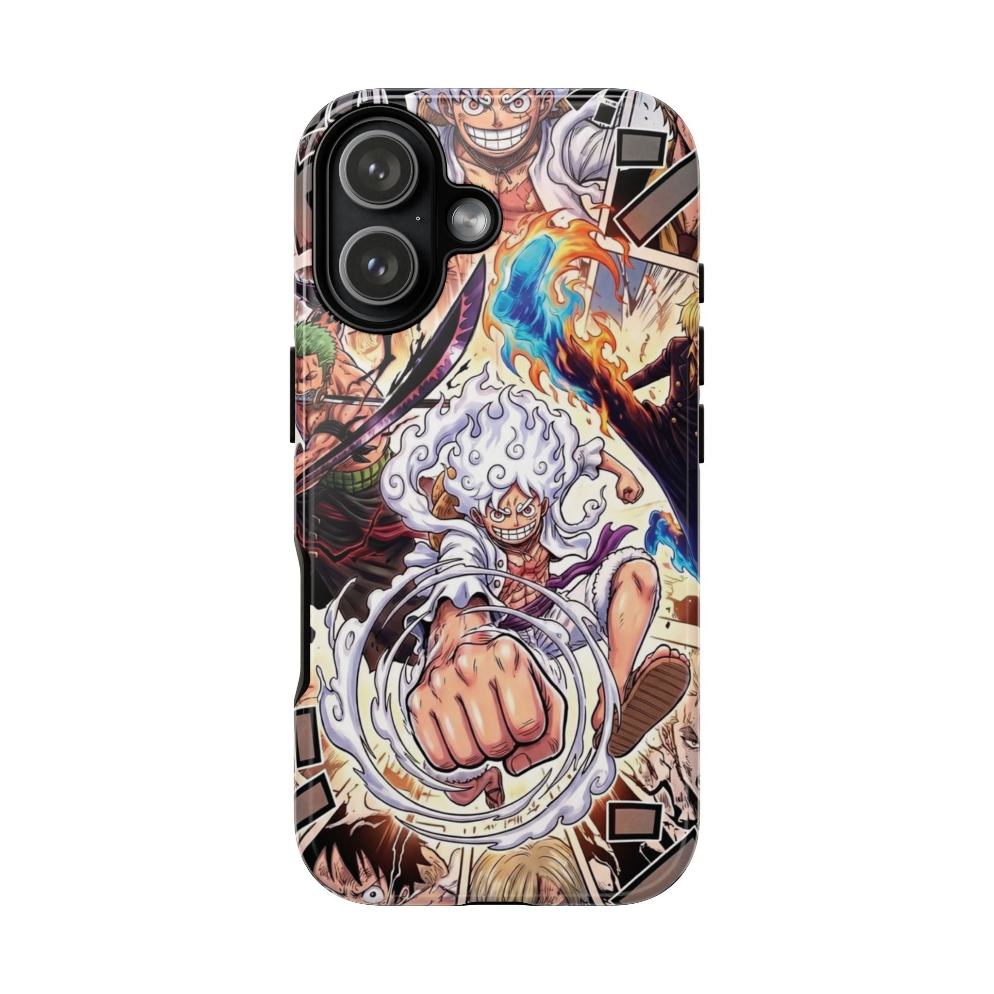 6 Style Luffy Gear 5 One Piece Inspire custom Anime Phone Case Collection for iPhone 17-11, Samsung S25-S21 - Senpai Wear