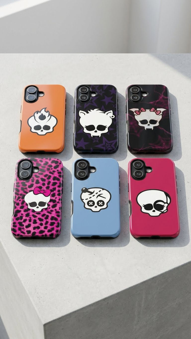 6 Style Monster High Icon Inspire custom Trendy Phone Case Collection for iPhone 17-11, Samsung S25-S21 - Senpai Wear