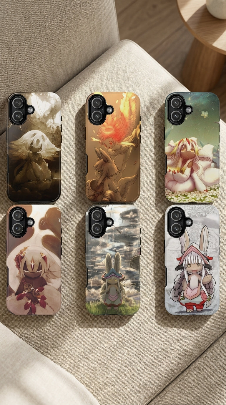 6 Style Nanachi Inspire custom Made in Abyss Anime Phone Case Collection for iPhone 17-11, Samsung S25-S21 - Senpai Wear