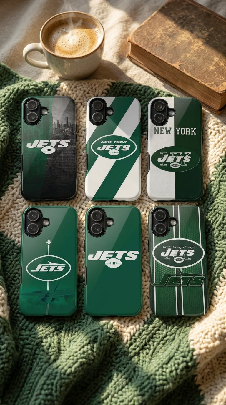 6 Style New York Jets Football Player NFL Inspire custom Sport Phone Case Collection for iPhone 17-11, Samsung S25-S21 - Senpai Wear