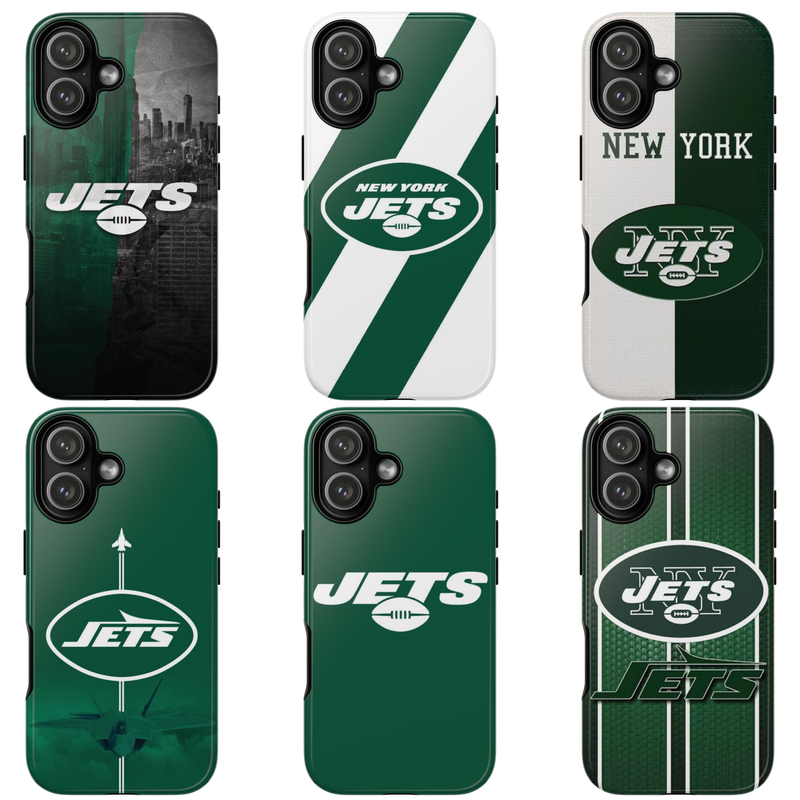 6 Style New York Jets Football Player NFL Inspire custom Sport Phone Case Collection for iPhone 17-11, Samsung S25-S21 - Senpai Wear